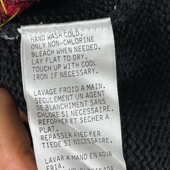 VTG Eagles Eye Sweater Womens Medium Ramie Embroidered Beaded Holiday Hong Kong - Picture 13 of 13